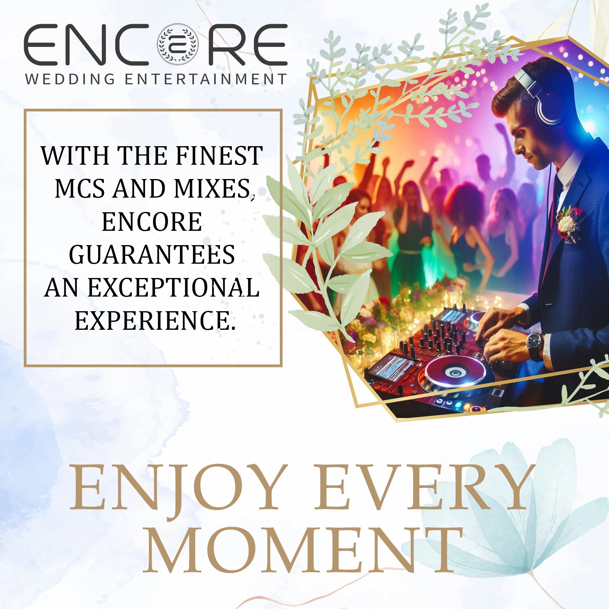 Encore Wedding Entertainment DJ promotional image